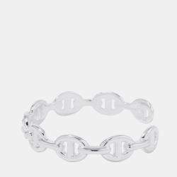 مملوكة مسبقًا Hermes Chaine D'Ancre Bangle Size LG Sv925
