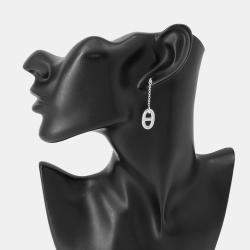 Pre Owned Hermes Chaine D'Ancre Farandole Earrings Size MM Sv925