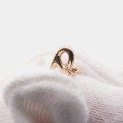 Pre Owned Hermes Chaine D'Ancre Mini Punk Earrings 18K Pink Gold