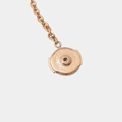 Pre Owned Hermes Chaine D'Ancre Mini Punk Earrings 18K Pink Gold