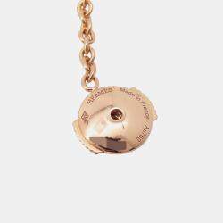 Pre Owned Hermes Chaine D'Ancre Mini Punk Earrings 18K Pink Gold
