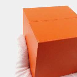 Pre Owned Hermes Mini Crew Bangle Size ST 18k Rose Gold Silver 925