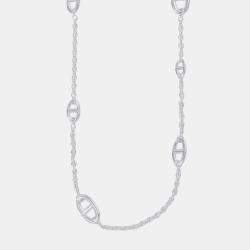 Pre Owned Hermes Chaine D'Ancre Farandole Necklace Size 80 Sv925