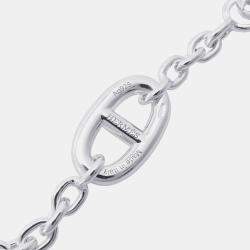 Pre Owned Hermes Chaine D'Ancre Farandole Necklace Size 160 Sv925