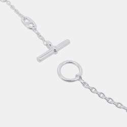 Pre Owned Hermes Chaine D'Ancre Farandole Necklace Size 160 Sv925