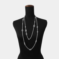 Pre Owned Hermes Chaine D'Ancre Farandole Necklace Size 160 Sv925