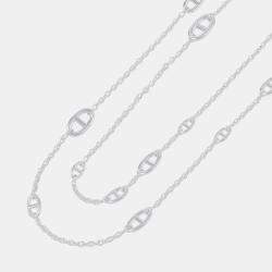 Pre Owned Hermes Chaine D'Ancre Farandole Necklace Size 160 Sv925