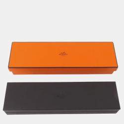 Pre Owned Hermes Chaine D'Ancre Verso Bracelet Size SH 18k Rose Gold Ceramic