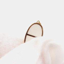 Pre Owned Hermes Chaine D'Ancre Verso Bracelet Size SH 18k Rose Gold Ceramic