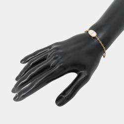 Pre Owned Hermes Chaine D'Ancre Verso Bracelet Size SH 18k Rose Gold Ceramic