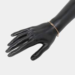 Pre Owned Hermes New Farandole Bracelet Size LG 18K Pink Gold