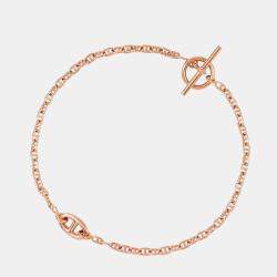 Pre Owned Hermes New Farandole Bracelet Size LG 18K Pink Gold