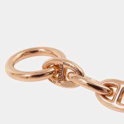 Pre Owned Hermes Chaine D'Ancre Bracelet 26 Frames Size TPM 18K Pink Gold