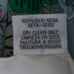 مملوكة مسبقًا وشاح هيرمس حرير بيردس دو غالا أزرق