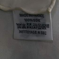 مملوكة مسبقًا وشاح هيرمس حرير بيردس دو غالا أزرق