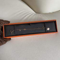 مملوكة مسبقًا Hermes Ex-Libris Bracelet Rose Gold XS Size