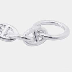 مملوكة مسبقًا سوار هيرميس شاين دانكر 14 إطار مقاس صغير فضي 925