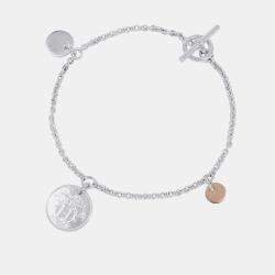 Pre Owned Hermes Ex Libris Bracelet Size Pm/Shh 00Sh Sv925 K18Pg