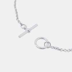 Pre Owned Hermes Ex Libris Bracelet Size Pm/Shh 00Sh Sv925 K18Pg