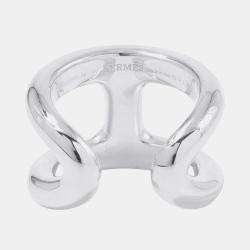 Pre Owned خاتم هيرمس أوزموز مقاس متوسط EU 53 فضة 925