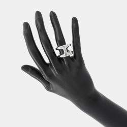 مملوكة مسبقًا Hermes Osmoz Ring Size GM EU 53 Silver 925
