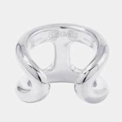 مملوكة مسبقًا Hermes Osmoz Ring Size GM EU 53 Silver 925