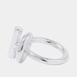 Pre Owned Hermes Echappee Silver 925 Ring MM EU 51 