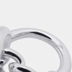 مملوكة مسبقًا Hermes Croisette Silver 925 Ring Size GM EU 52