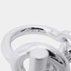 مملوكة مسبقًا Hermes Croisette Silver 925 Ring Size GM EU 52