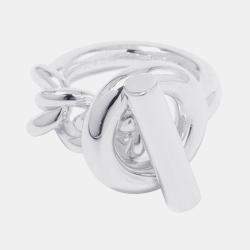 مملوكة مسبقًا Hermes Croisette Silver 925 Ring Size GM EU 52