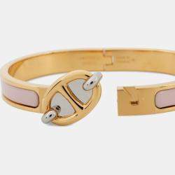 Pre Owned سلسلة هيرمس مينى كليك شان انكر مينا معدن كندر وردي