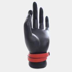 Pre Owned سوار هيرمس ميني كيلي مزدوج جولة روج دو كور