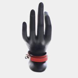 Pre Owned سوار هيرمس ميني كيلي مزدوج جولة روج دو كور