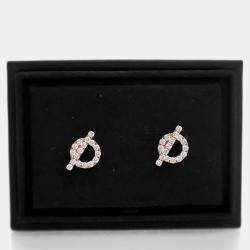 Pre Owned Hermes 18K Rose Gold Finesse Earrings