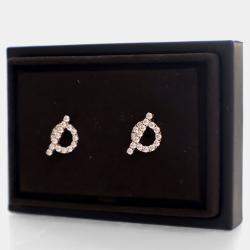 Pre Owned Hermes 18K Rose Gold Finesse Earrings