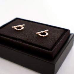 Pre Owned Hermes 18K Rose Gold Finesse Earrings