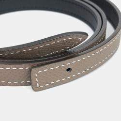 Pre Owned Hermes Brown Leather Belt Strap