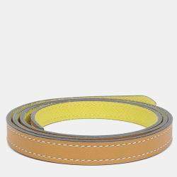 Pre Owned حزام جلد بني هيرمس