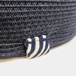 Pre Owned Hermes Navy Blue Paper Polyester Hat
