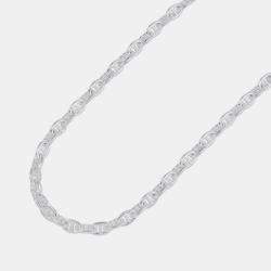 مملوكة مسبقًا Hermes Chaine D'Ancre Necklace Pm 43 Links Size Pm Sv925