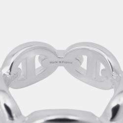 Pre Owned خاتم هيرمس شاين دانكر انشين مقاس صغير/49/#9 فضة 925