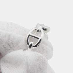 Pre Owned خاتم هيرمس شاين دانكر انشين مقاس صغير/49/#9 فضة 925