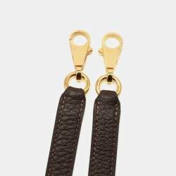 مملوكة مسبقًا Hermes Bag Shoulder Strap Moka Clemence Leather