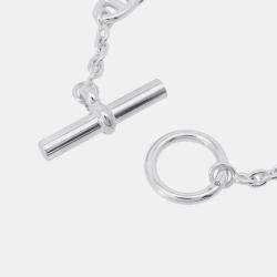 Pre Owned Hermes Chaine D'Ancre Farandole Bracelet Size Xs Sv925
