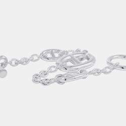 Pre Owned Hermes Chaine D'Ancre Farandole Bracelet Size Xs Sv925