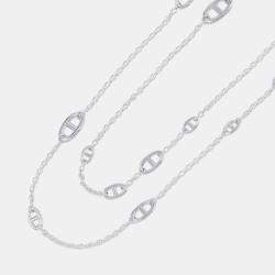 مملوكة مسبقًا قلادة هيرمس شين دانكر س.ف.925 فاراندول حجم 63 بوصة