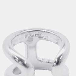 Pre Owned Hermes Osmoz Ring Size Gm/53 Sv925