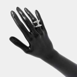 Pre Owned Hermes Osmoz Ring Size Gm/53 Sv925