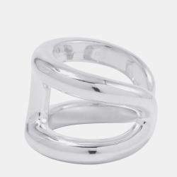 Pre Owned Hermes Osmoz Ring Size Gm/53 Sv925