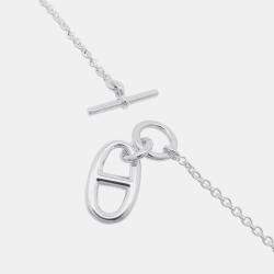 مملوكة مسبقًا Hermes Chaine D'Ancre Amulette Necklace Sv925